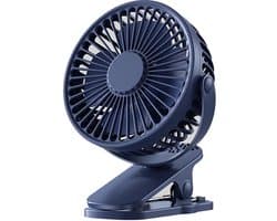 clip Ventilator - Oplaadbaar - met Clip - Zwart