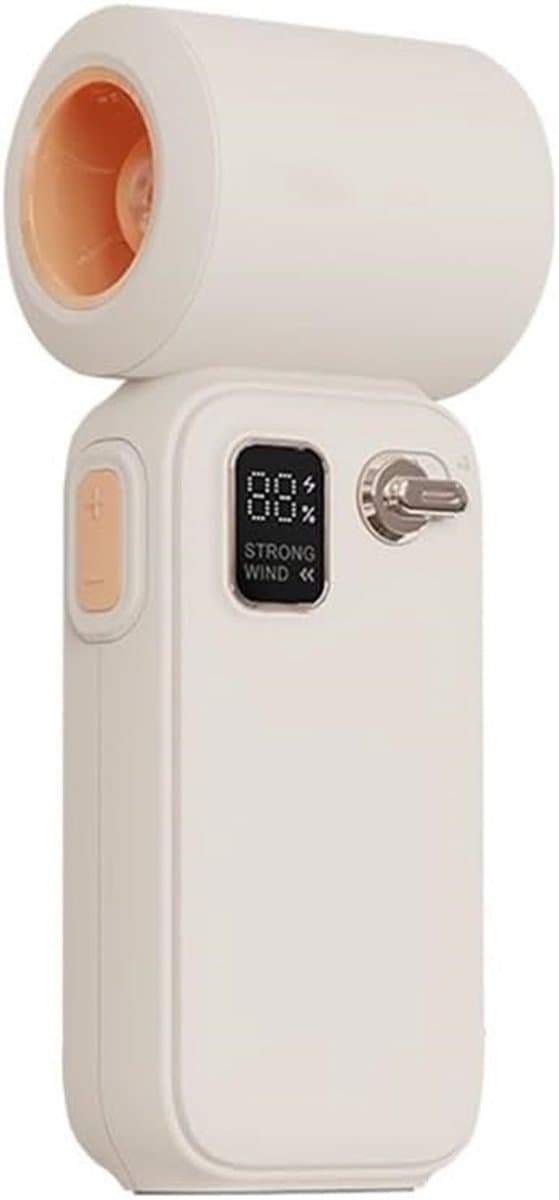 Ventilator-kleine ventilator-Lichtgewicht draagbare handheld - ventilator met slimme luchtstroomregeling en 3600 mAh - batterij voor verkoeling op elk moment (abrikoos) — afbeelding 1