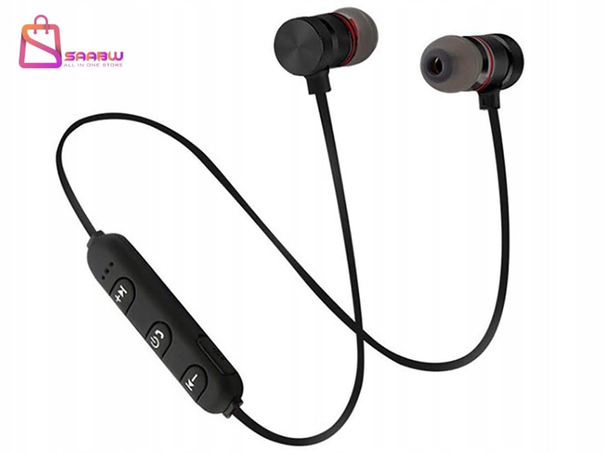 Bluetooth Sport in-ear oordopjes – Draadloos – Magnetisch – Microfoon & Bediening – in ear oordopjes bluetooth – Zwart – oordopjes - 25223 — afbeelding 1