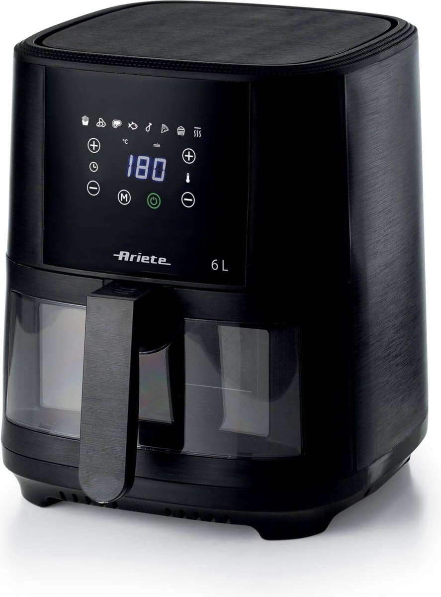 Ariete 4626/00 Air Fryer XXL Heteluchtfriteuse - 1300W - 6 liter - Digital Touchscreen - 8 Automatische Programma's- zwart — afbeelding 1
