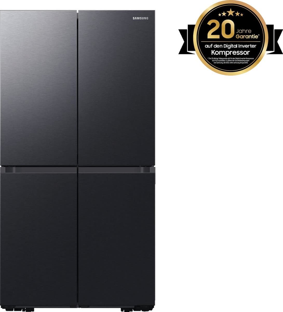 Samsung RF59C701EB1, Vrijstaand, Frans deur, Zwart, Touch, LED, Binnenin — afbeelding 1