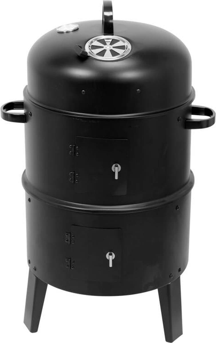LUND Smoker Verticale Rookoven 80 cm Smoker Barbecue met Dubbele Kamer, Thermometer & Luchtregeling — afbeelding 1