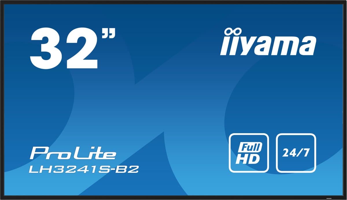 iiyama 32″ full hd professioneel grootformaatdisplay met usb-mediaweergave — afbeelding 1