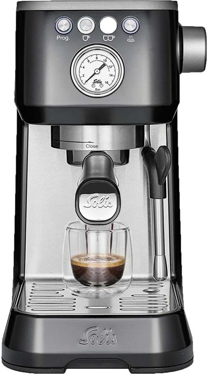 Solis Barista Perfetta Plus 1170 Pistonmachine - Espressomachine - Koffiemachine met Bonen - Zwart — afbeelding 1