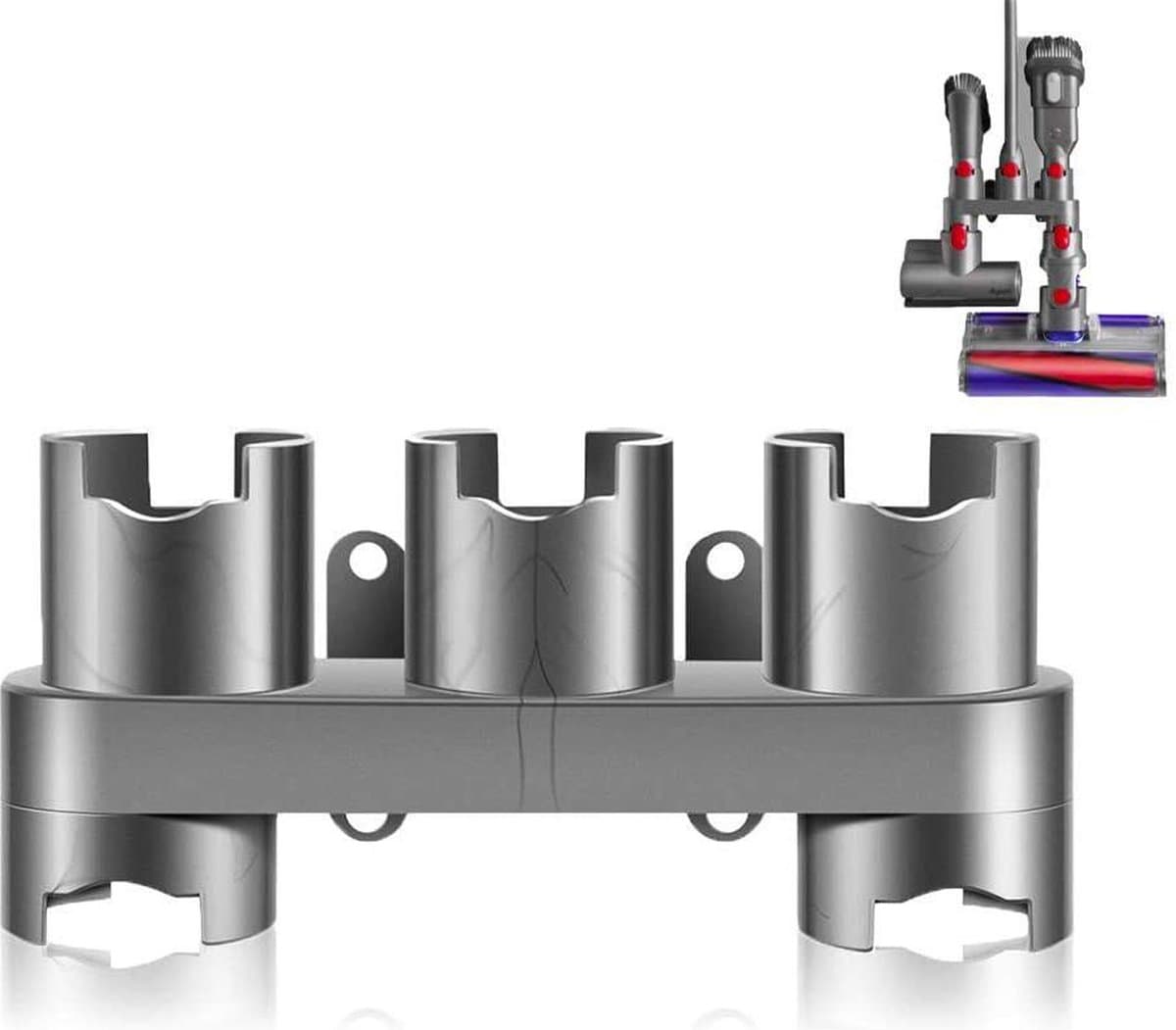 YONO Wandhouder geschikt voor Dyson V15 V11 V10 V8 - Ophangsysteem - Muurbeugel - Onderdelen Steelstofzuiger - Accessoires — afbeelding 1