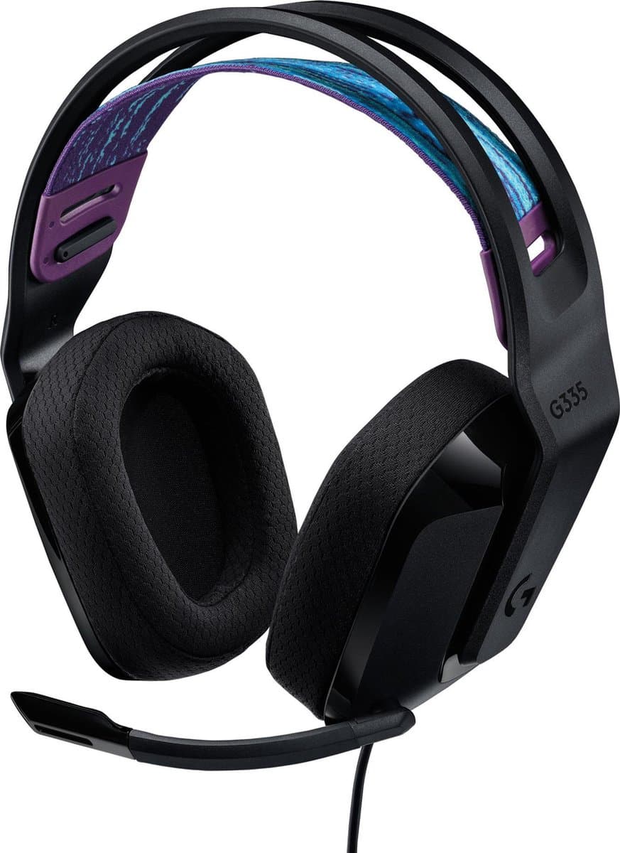 Logitech G335 - Bedrade Gaming Headset - PC, Playstation, Xbox, Switch - Zwart — afbeelding 1