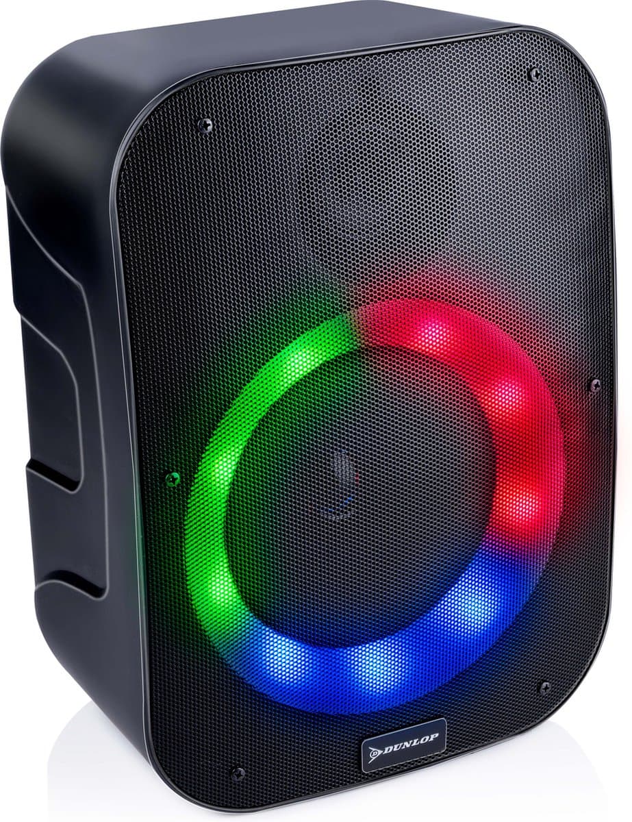 Dunlop Bluetooth Speaker - 1200 mAh - Koppelbaar - Met Licht - Zwart — afbeelding 1