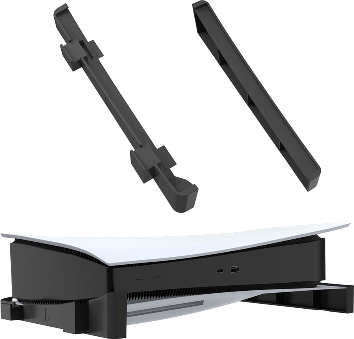 YONO Standaard Horizontaal geschikt voor PS5 - Houder Playstation 5 Stand Accessoires Beugel - Zwart — afbeelding 1