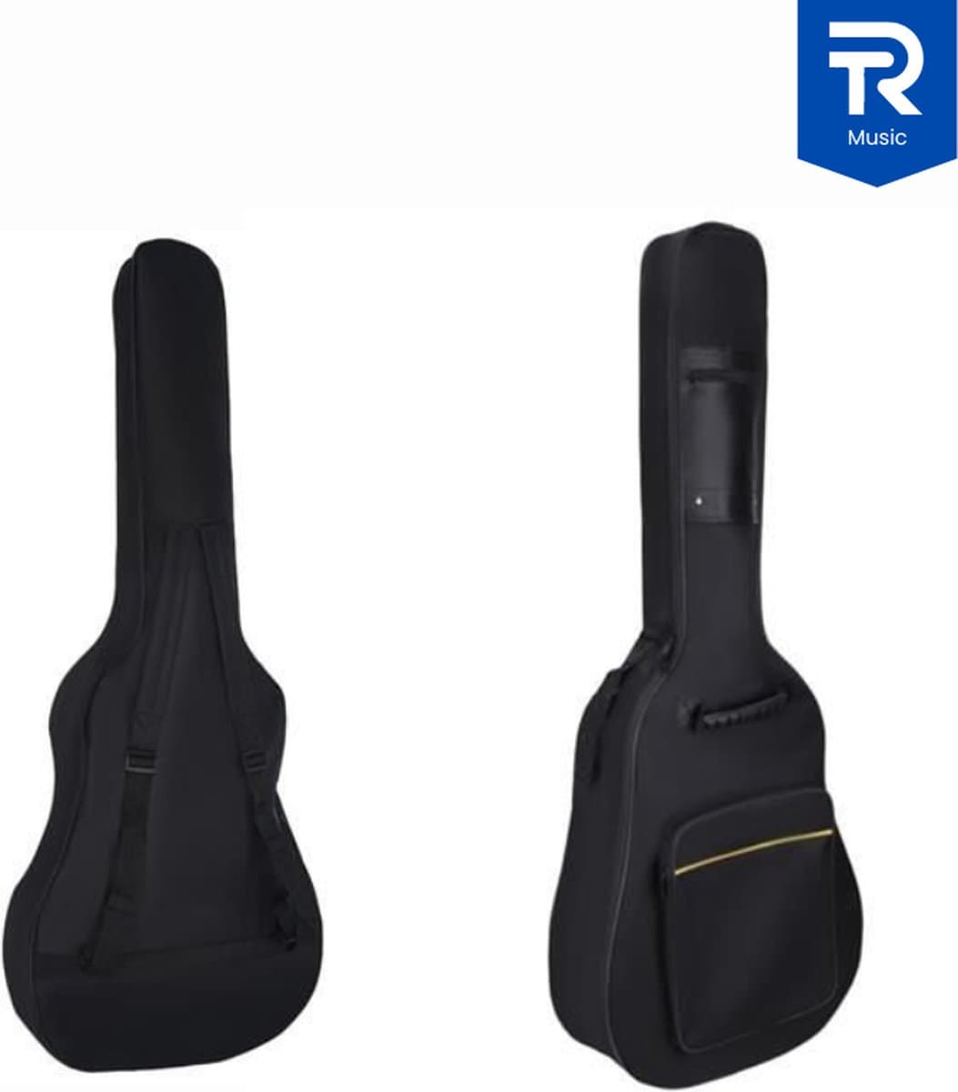Luxe Gitaartas Voor Klassieke Of Spaanse Gitaar - Waterafstotend - Gitaar Rugzak - Gitaarhoes - 39 inches - 100 tot 105 cm - Zwart — afbeelding 1