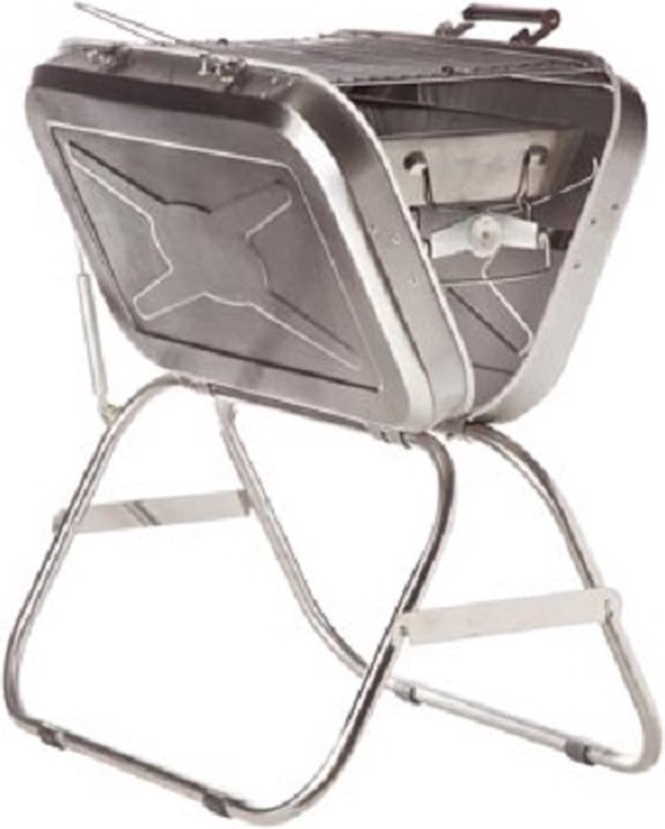Cosy & Trendy Travel BBQ – RVS Opvouwbaar – 58,5×43×66 cm – Voor 7–9 Personen — afbeelding 1