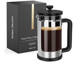 Mini Franse Pers 12 Oz - Koffiezetapparaat voor Enkele Servo, Hittebestendig Borosilicaat Glas