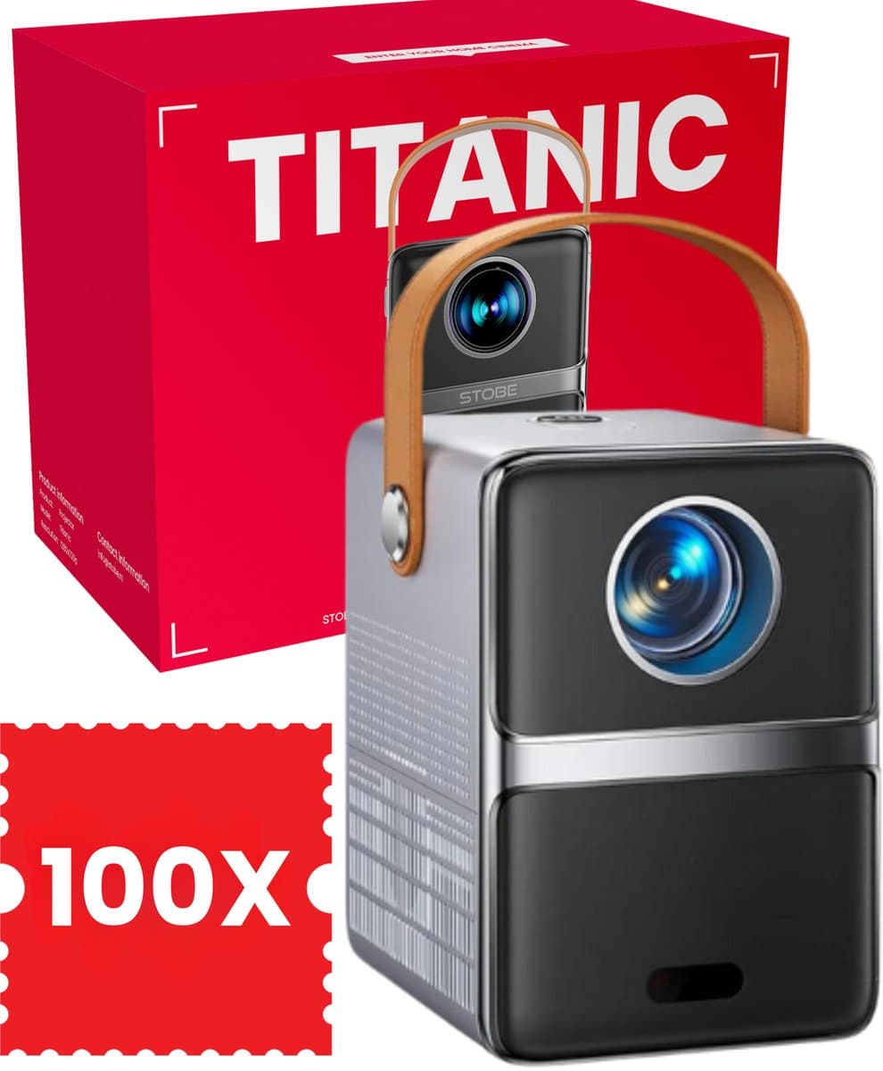 STOBE® TITANIC MINI BEAMER - BULK INKOOP - Leverancier voor mini projector - kleine beamer - 100 tot 500 stuks — afbeelding 1