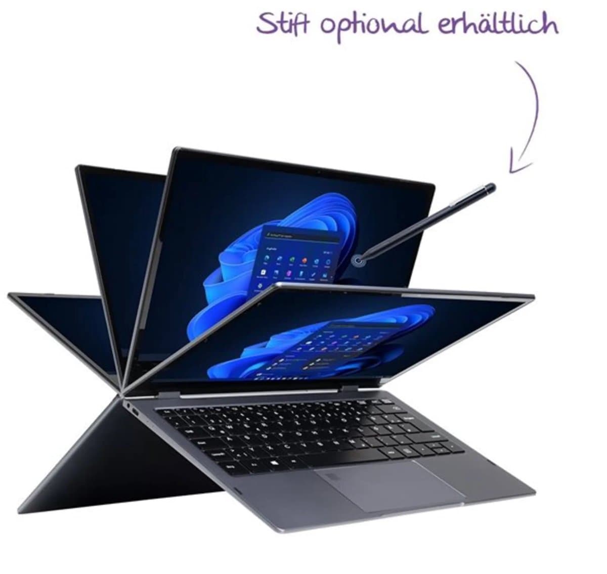 Terra Mobile 360-13R 2-in-1 FullHD 13.3" laptop - Intel Core i5-1334U - 16GB - 512GB M.2 SSD - Windows 11 Pro — afbeelding 1