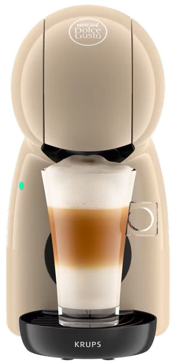 Nescafe Dolce Gusto Krups Piccolo XS Taupe – Limited Edition Koffiemachine – Compacte Capsule Koffiezetter – Espresso, Lungo & Latte– Energiezuinig – Nescafé Dolce Gusto Cups – Modern Design – Snelle Bereiding – Home Coffee Machine — afbeelding 1
