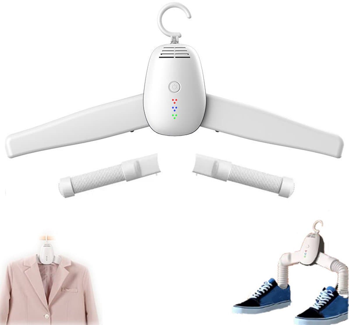 Draagbare Wasdroger – Elektrische Wasdroger 130W - Met afneembare hanger en schoenendroger – Compacte reisdroogmachine - Kleine droger - Draagbaar - voor appartement, vakantie en dagelijks gebruik — afbeelding 1