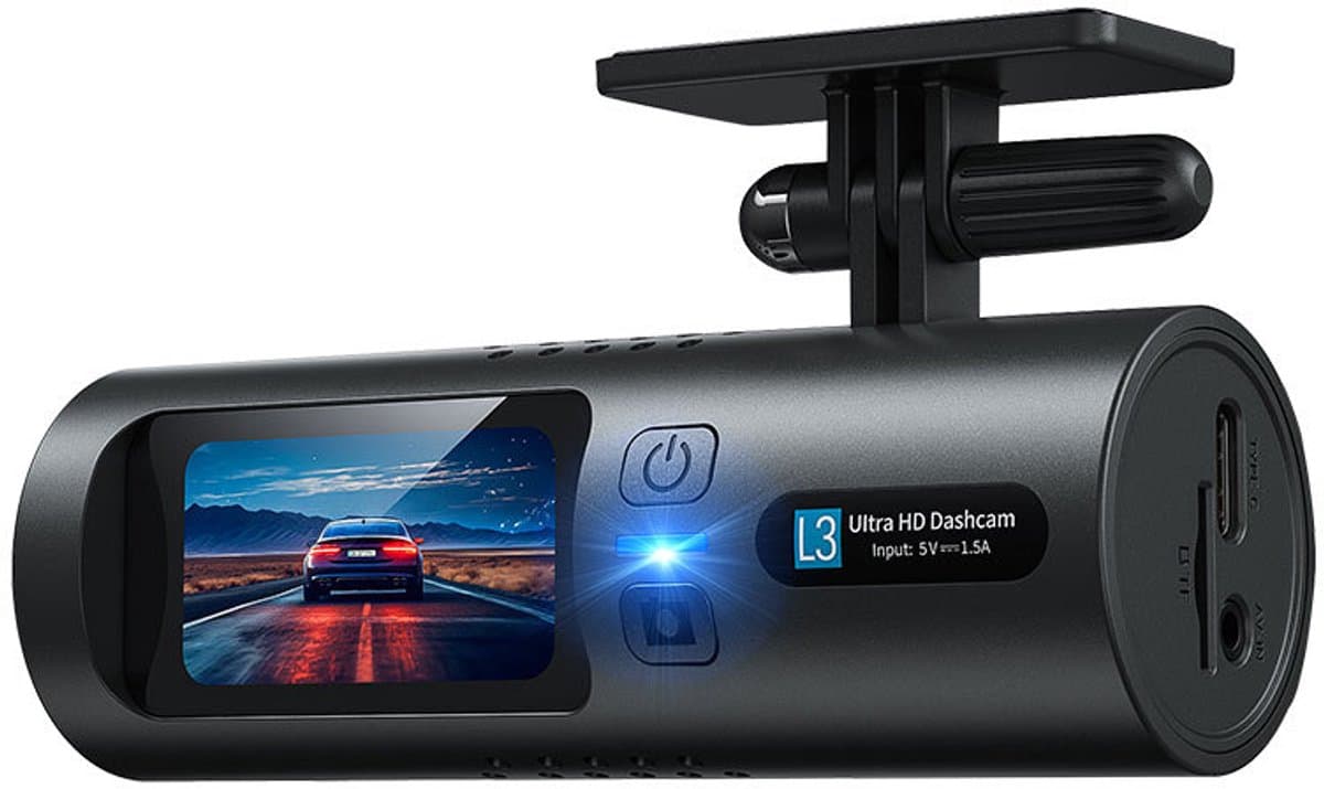 Dashcam Auto, 2K WiFi met App Controle, Dashcam Voorkant Binnenkant , Ingebouwd Display 1.5 inch, Dashcam Ondersteunt Parkeer Bewaking, G-Sensor, Lus Opname, Loop Recording — afbeelding 1