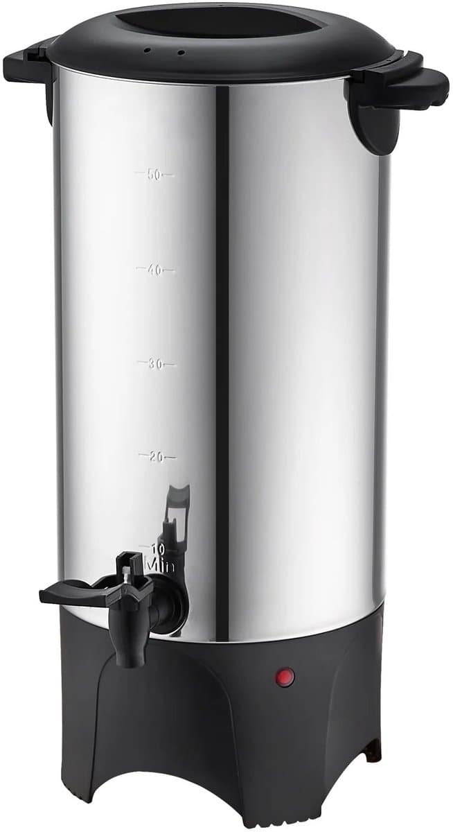 Koffie Urn – 50-Kops Percolator – Horeca Koffiezetter – Snelle Brouwsnelheid & Warmhoudfunctie - Koffie — afbeelding 1
