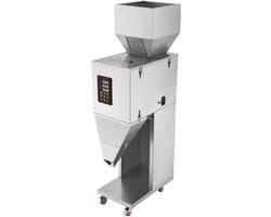 VEVOR Deeltjesvulmachine, Automatische Vulmachine van 0,022-2,2lbs/10-1000g met Voetpedaal, Roestvrijstalen Weegvulmachine, Weegvulmachine voor Bonen, Zaden, Granen, Thee, Korrelsverpakking