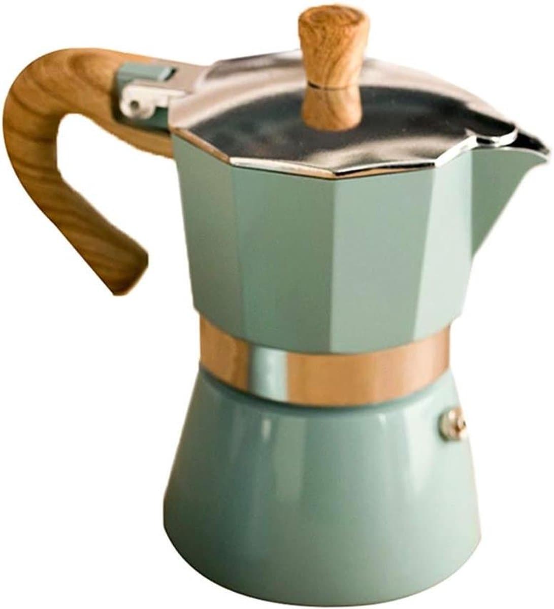 Cosensi - Aluminium Moka Espresso Koffiezetapparaat Percolator 150/300ml, Kachel Top Pot, Thuiskantoor, Hot Coffeepot — afbeelding 1
