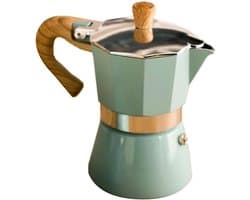 Cosensi - Aluminium Moka Espresso Koffiezetapparaat Percolator 150/300ml, Kachel Top Pot, Thuiskantoor, Hot Coffeepot