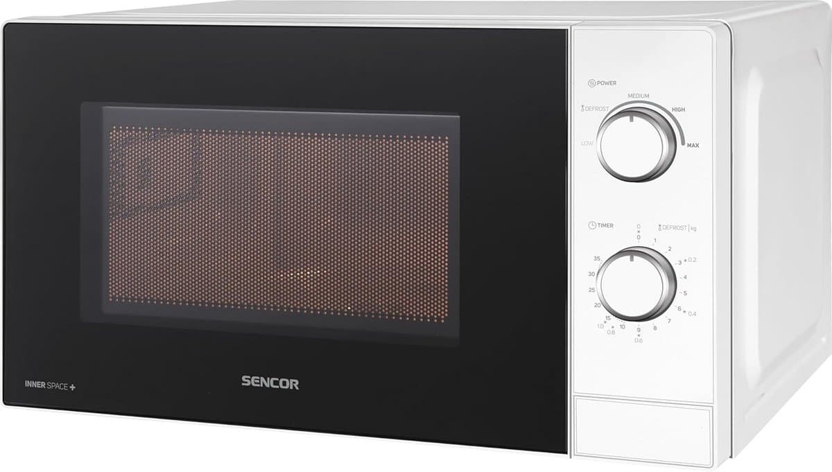 Compacte magnetron 20L met 700W en 5 vermogensniveaus - hygiënisch ontdooien en timer tot 35 minuten — afbeelding 1