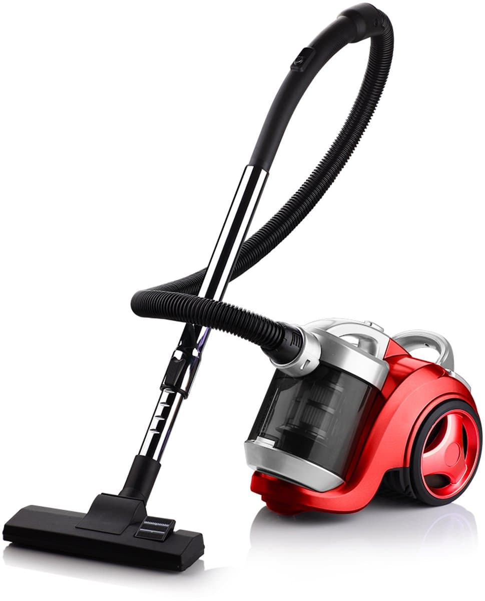 Stofzuiger Zonder Zak -Compact met wasbaar hygiënisch filter-Krachtige Zuigkracht - rood — afbeelding 1