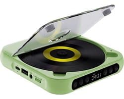 CD Speler Draagbaar met Bluetooth - Draagbare Radio - Compact en Ultradun - USB-C Snelladen - MP3 en WMA Ondersteuning