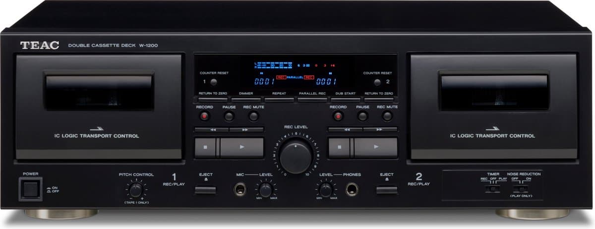 Teac W-1200B dubbel cassette deck — afbeelding 1