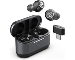 JLab Epic Lab Edition Draadloze Oordopjes – Active Noise Cancelling - 54 uur Batterijduur – Bluetooth Dongle – JLab App – Zwart