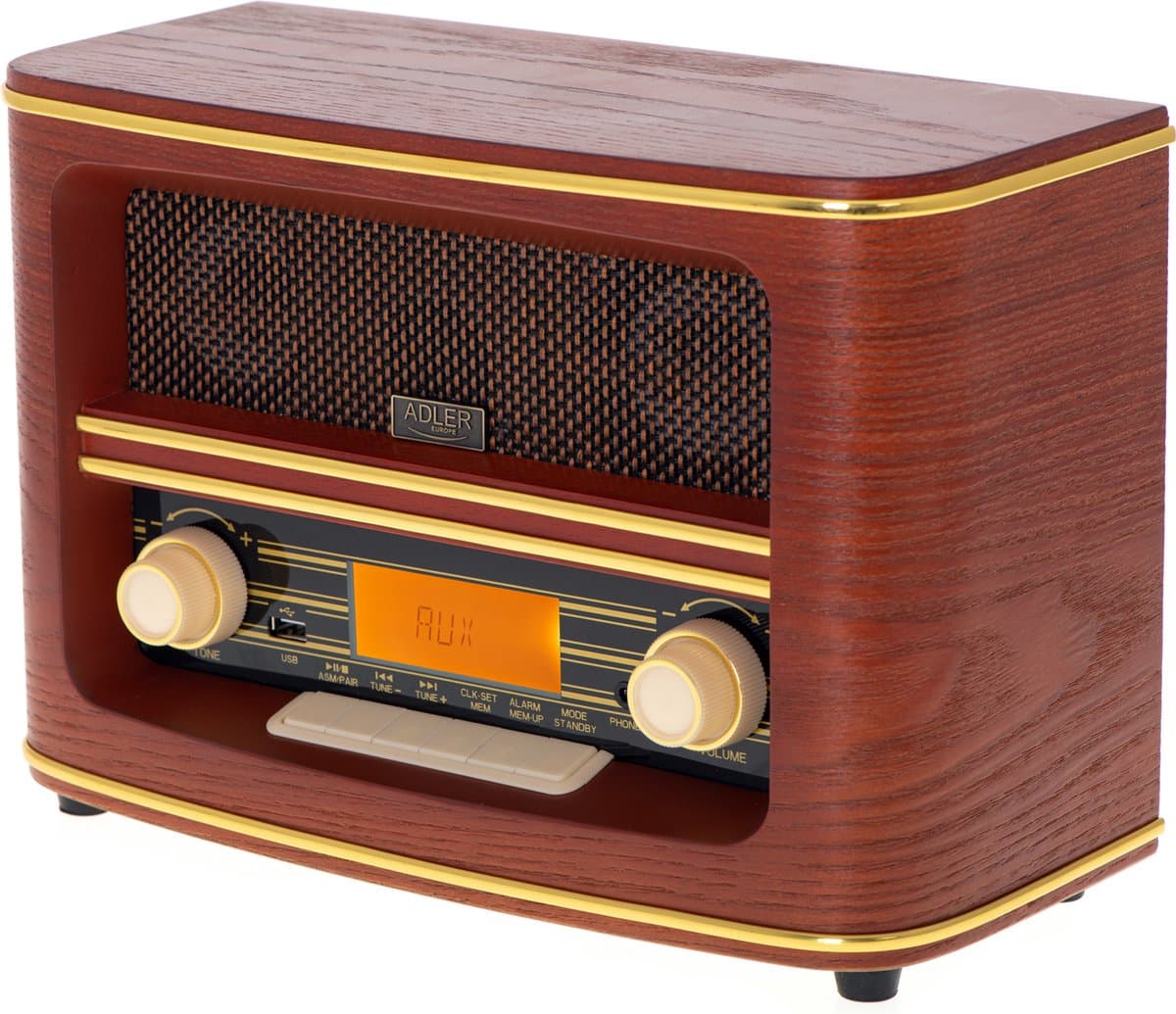Adler AD 1187 - Retro radio - met bluetooth 5.0 — afbeelding 1