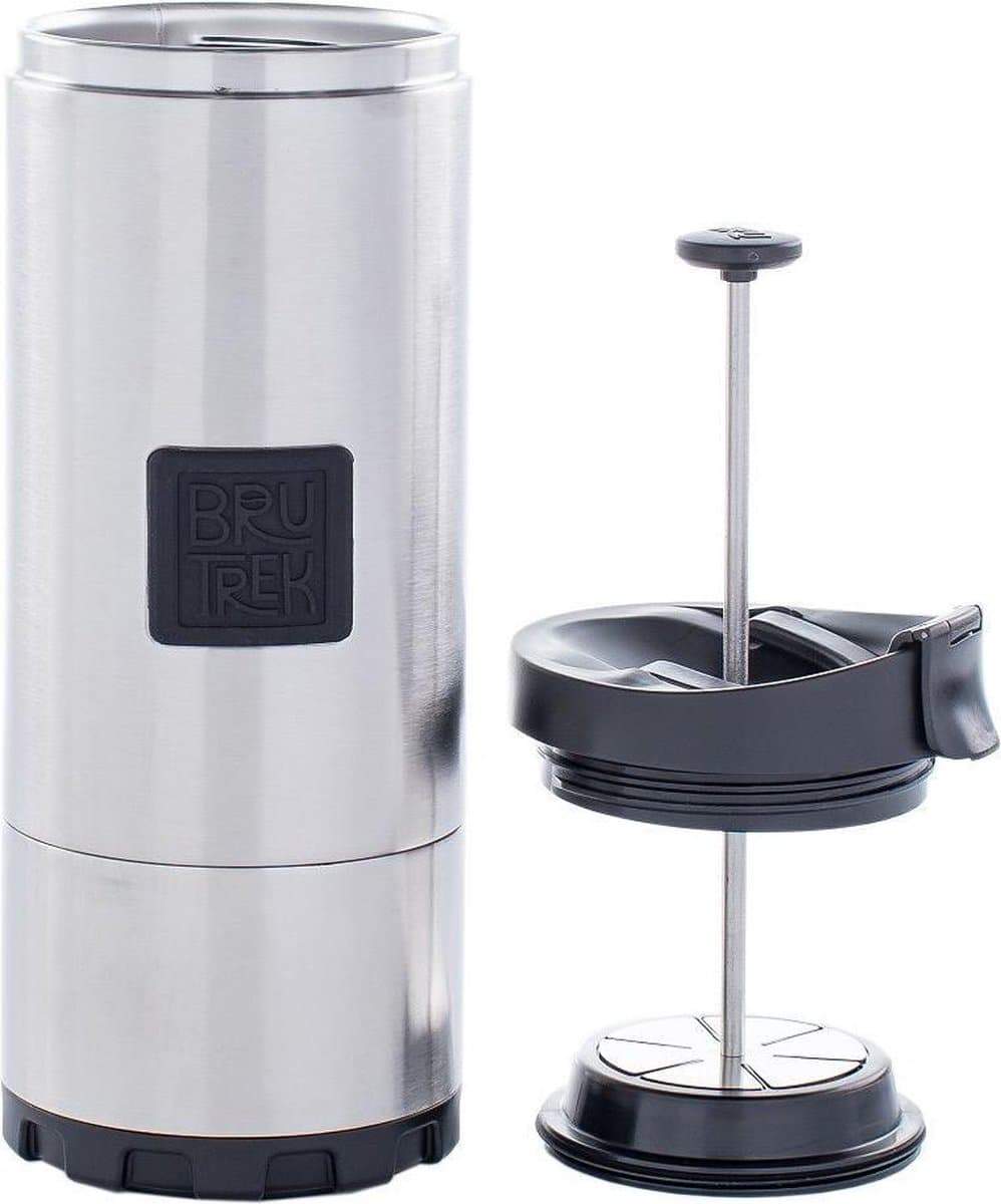 Planetary Design - Serie BruTrek OVRLNDR - French press - Koffie - Camping - Outdoor - Hiking - Cafetière - RVS - Afneembare onderkant voor makkelijke reiniging - 710ml — afbeelding 1