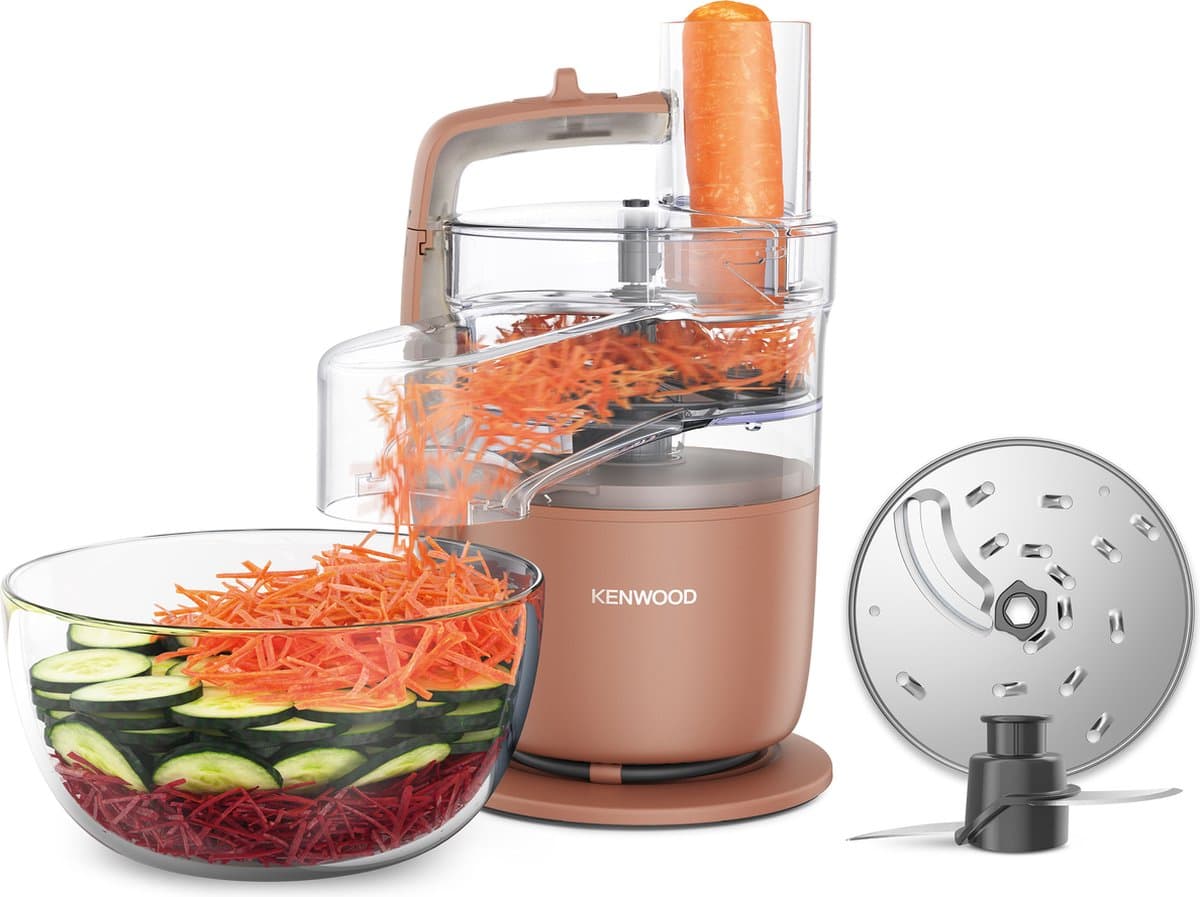 Kenwood MultiPro Go FDP22.130RD - Foodprocessor - Roze - Express Serve - Go collectie — afbeelding 1