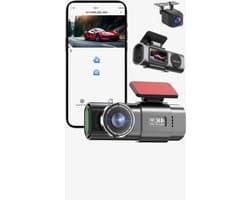 Selevie Dual Dashcam - Dashcam Voor Auto 4K + 1080p - Voor en Achter Camera – Auto Camera Met Parkeermodus - G-Sensor - App Bediening - Nachtzicht