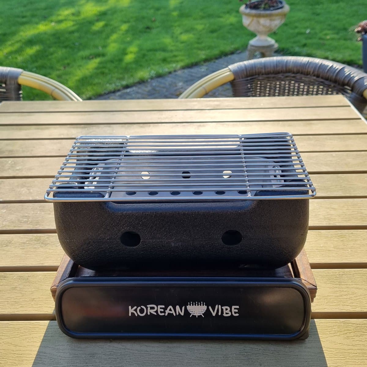KoreanVibe The small Grill Barbeque - BBQ - Grill - Tafel - Barbecue - Korean bbq - houtskool bbq - koreaanse barbeque — afbeelding 1
