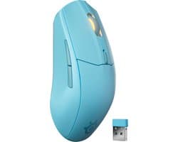 SteelSeries Rival 3 Wireless Gen 2 Draadloze Gamingmuis - Aqua - 2.4Ghz & Bluetooth - 18.000 DPI - 200 uur accu