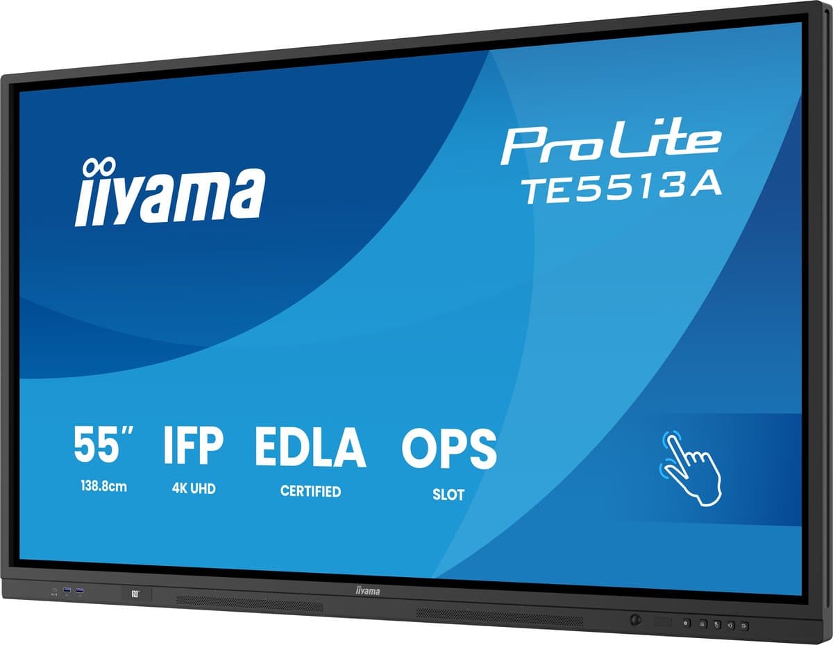 Monitor Iiyama TE5513A-B1AG 55" 4K Ultra HD LCD — afbeelding 1