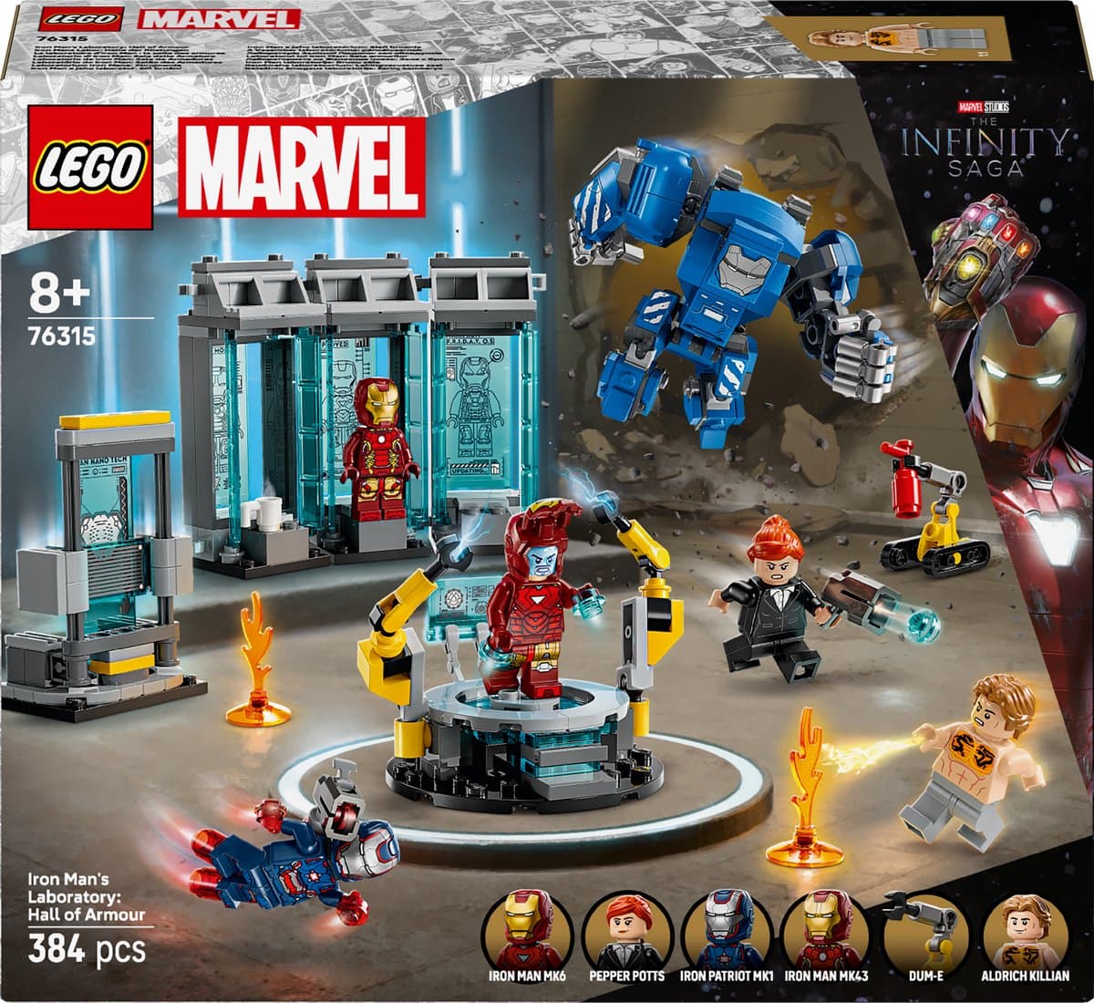 LEGO Marvel - Iron Mans laboratorium: harnasruimte Constructiespeelgoed — afbeelding 1