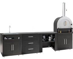 Oviala - 4-delige buitenkeuken met pizzaoven - Memphis