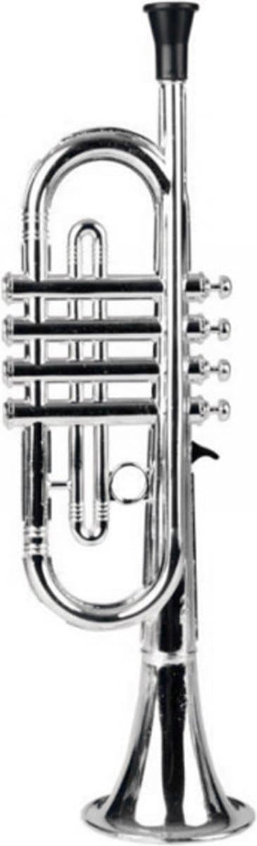 Generico Gemetalliseerde Trompet 8 Pistons 42 Cm Zilver — afbeelding 1