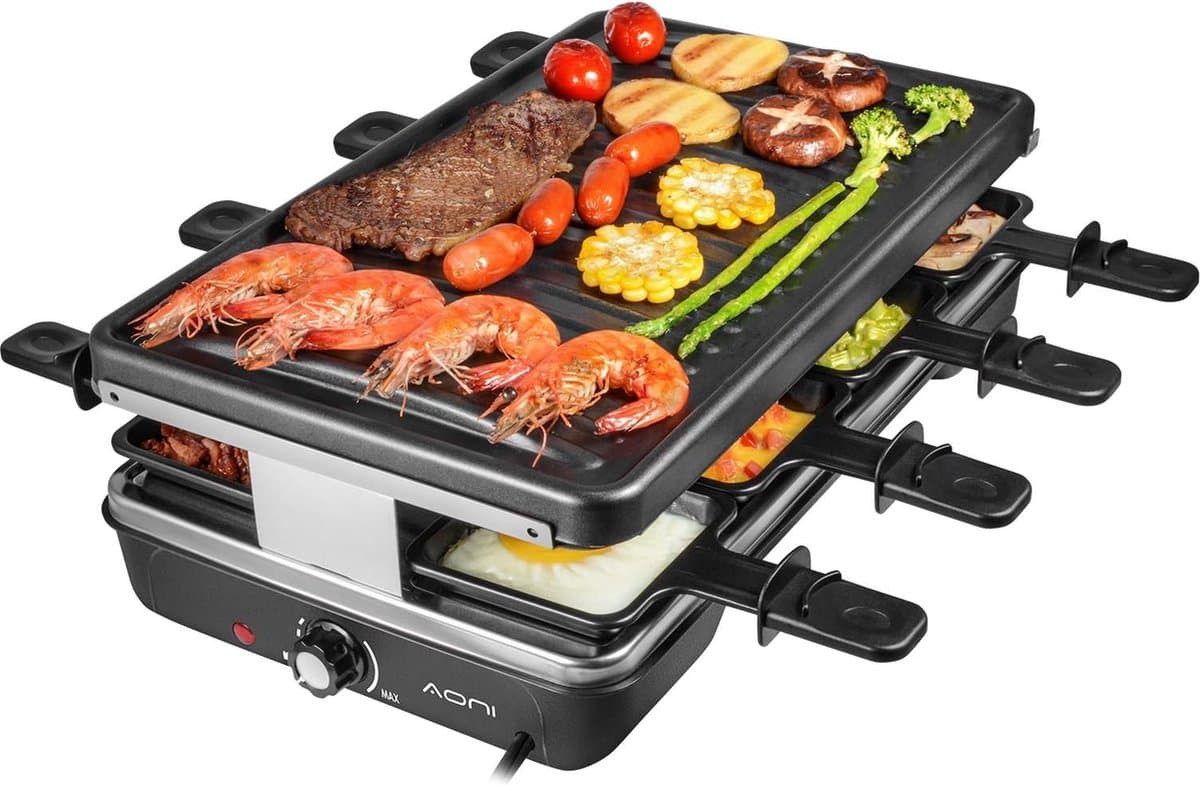 Electrische bbq - barbecue - 1200W - 2 delig — afbeelding 1