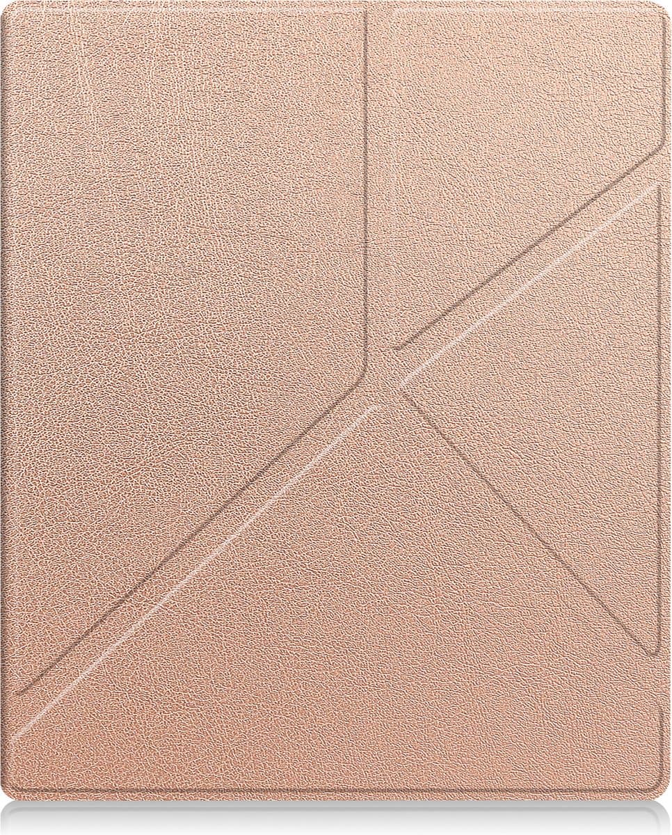 Hoesje Geschikt voor Kobo Elipsa 2E Hoes Book Case Trifold - Hoes Geschikt voor Kobo Elipsa 2E Hoesje Book Cover - Rosé Goud — afbeelding 1