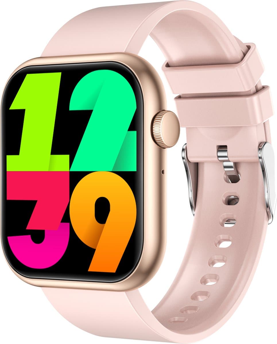 Voltic® Smartwatch Roze - Dames Sporthorloge - Android & iOS - Waterdicht Horloge - Sport & Gezondheidstracker - 47mm — afbeelding 1