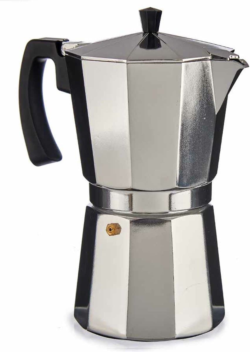 Kinvara Percolator Italiaans koffiezetapparaat - Aluminium - zilver - 650 ml - Koffiezetter — afbeelding 1
