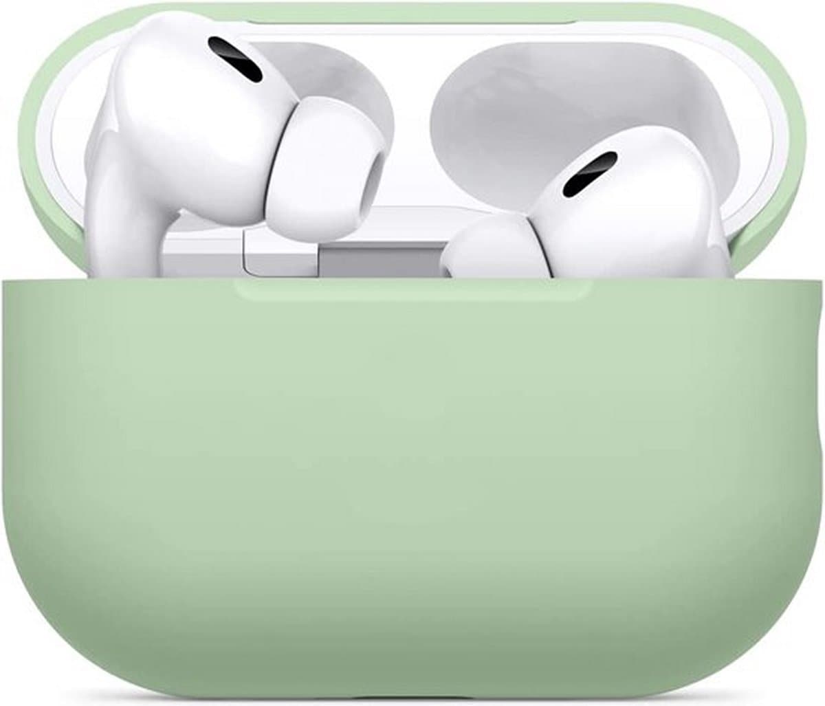 Studio Air® Airpods Hoesje Pro 2 Siliconen Case - Licht Groen - Soepel Airpod Hoesje voor Airpods Pro 2 (2022) — afbeelding 1