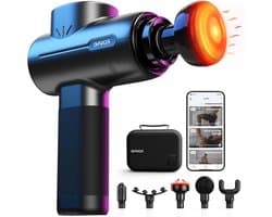 Warmtefunctie Bluetooth Massage Gun - Spiermassagepistool met Type-C opladen - Herstel van spierontspanning Massage gun