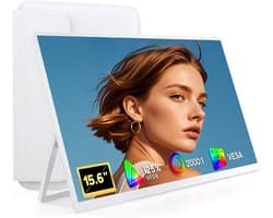 AHD® Professionele Portable Monitor - USB-C - 15.6 Inch - Draagbare Monitor - Portable Monitor Voor Laptop - Wit - 36cm x 21cm x 1cm