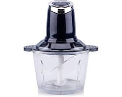 Elektrische Gehaktmolen - Keukenmachine Blender - Snel Ingrediënten Hakken - 4 Roestvrijstalen Messen - 3 Liter Kom - Marineblauw
