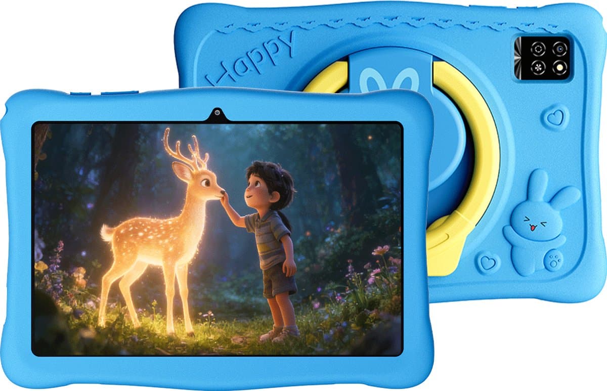 OSCAL KIDO2 - Tablet - Kindertablet - 16GB RAM - 64GB ROM - 10.1 inch - 6600mAh - Android 16 - Ouderlijk Toezicht App - Oogzorgmodus - Inclusief Beschermhoes - Blauw — afbeelding 1
