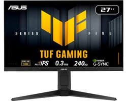 ASUS TUF Gaming VG279QML5A - FHD Fast IPS Gaming Monitor - 240Hz - 0.3ms - G-Sync Compatible - 27 Inch