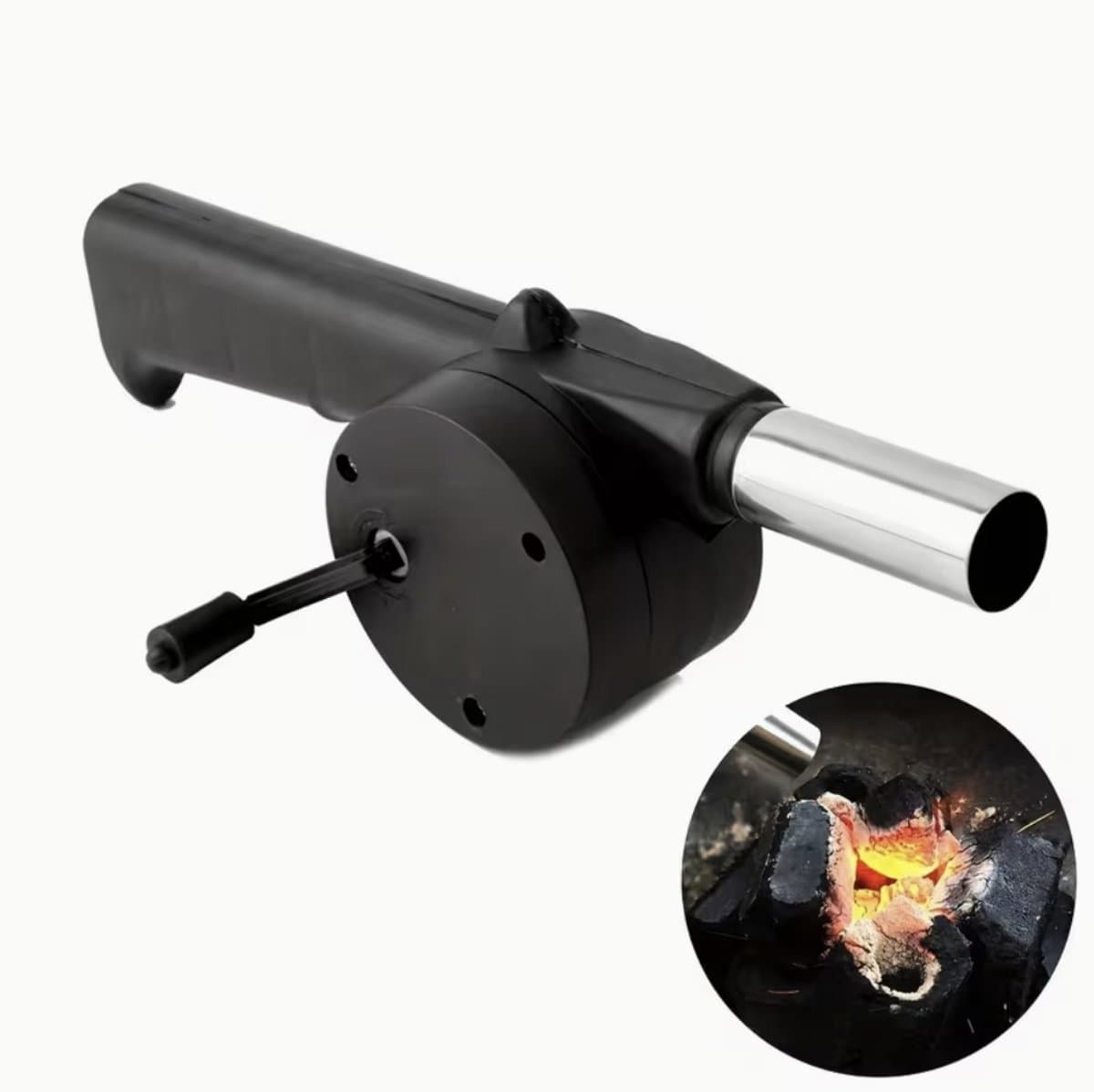 Handmatige BBQ Ventilator - Vuurgolfbuis -Kamperen - Picknicken - BBQ - Zomer - Vakantie - — afbeelding 1